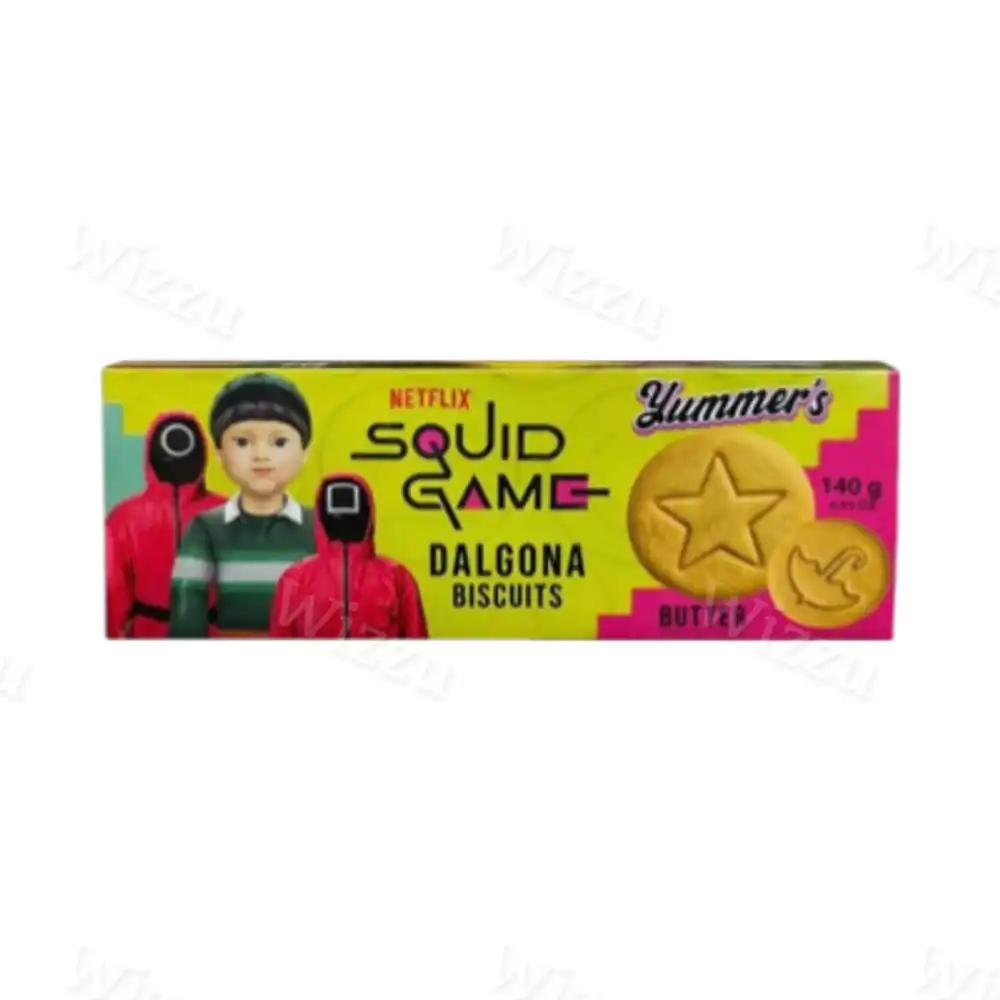 Печенье сливочное и ванильное "Yummers Squid Game Dalgona" 140гр