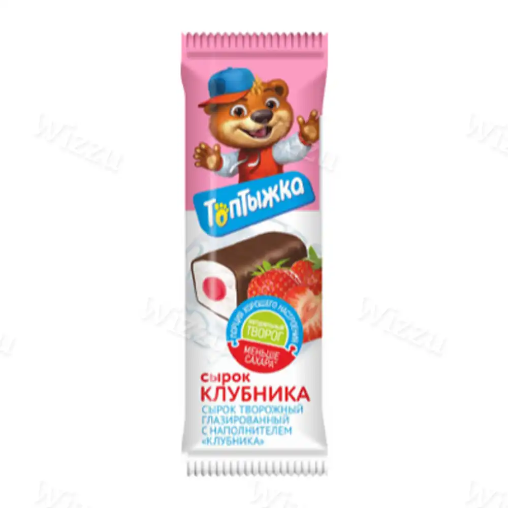 Сырок творожный "Топтыжка" клубника 12% 45гр