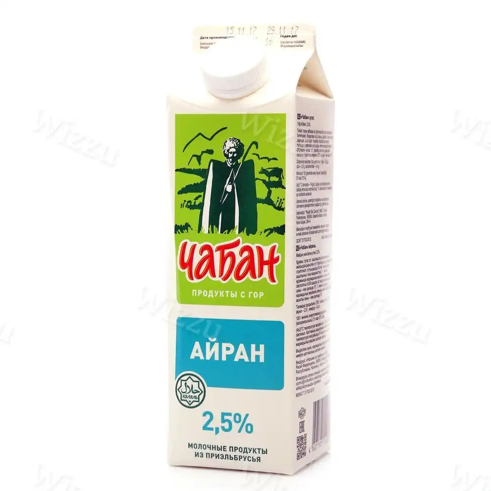 Айран "Чабан" 2,5% 900г п/пак