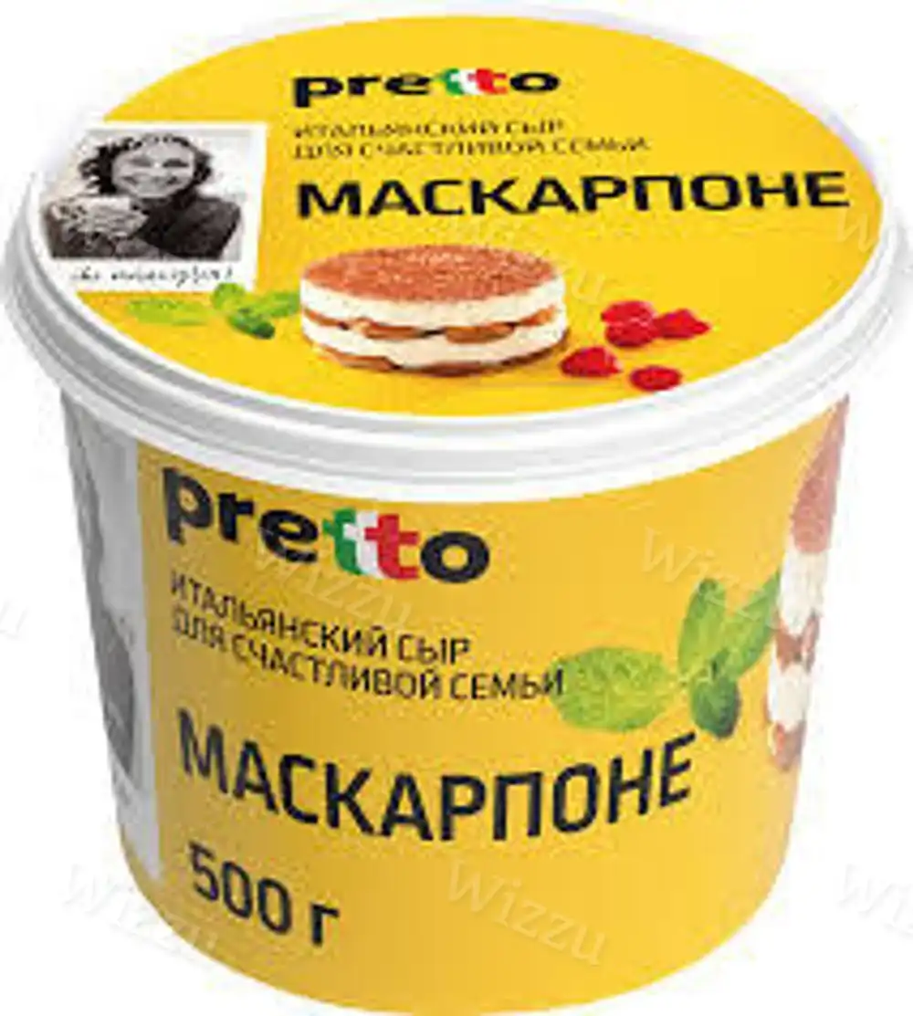 Сыр Маскарпоне 80% Претто 500г Умалат