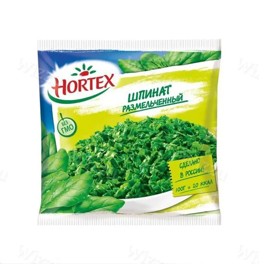 Шпинат размельченный зам.HORTEX 400гр