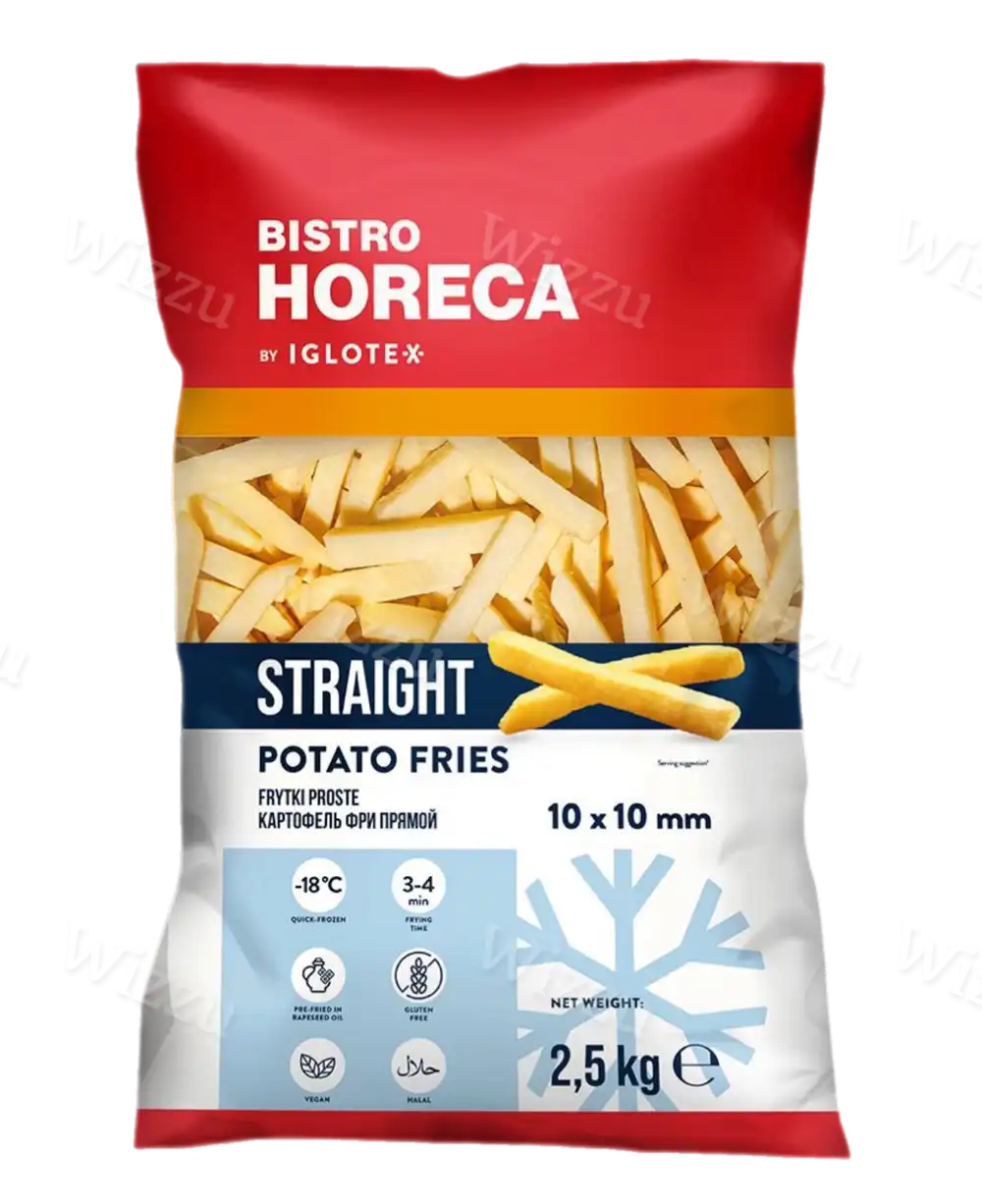 Картофель фри зам.рифленные 12*12мм 5*2,5кг "Bistro"
