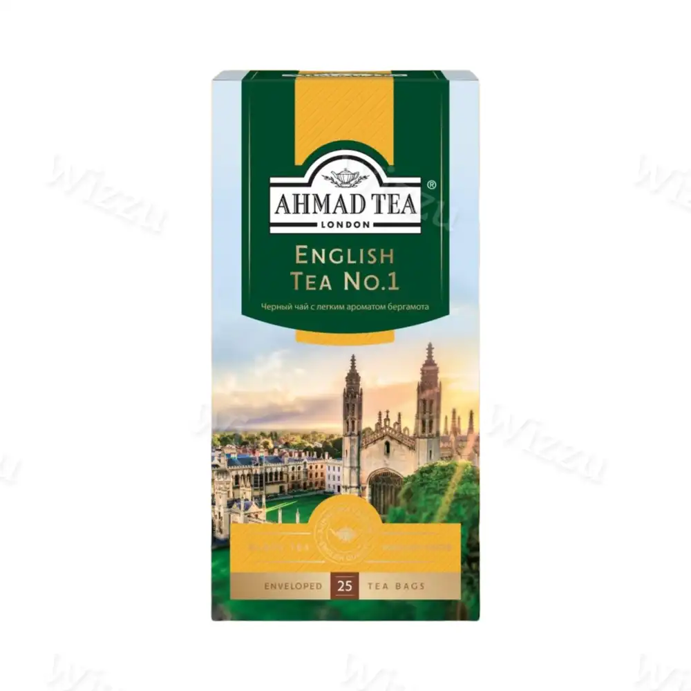 Чай "Ahmad Теа" English Tea №1 черный с легким ароматом бергамота пакет.25шт