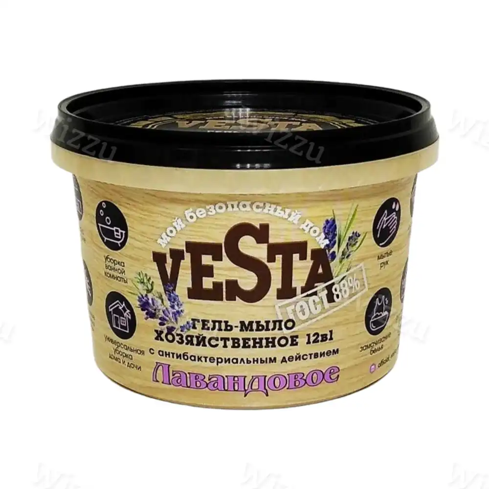 Хозяйственное гель-мыло универс VESTA Лавандовое 500мл 18шт в кор