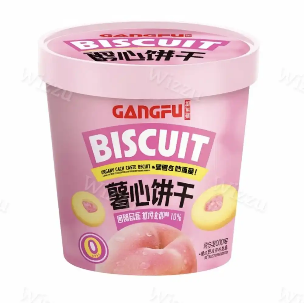 Печенье - сэндвич Gangfu Biscuit со вкусом Персика 50гр