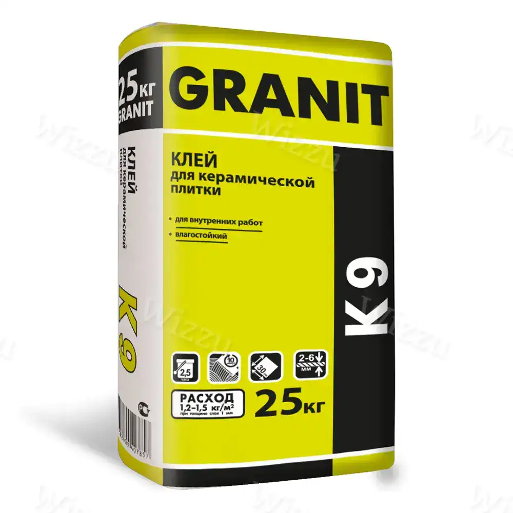 Клей для плитки C0 25 кг GRANIT K 9