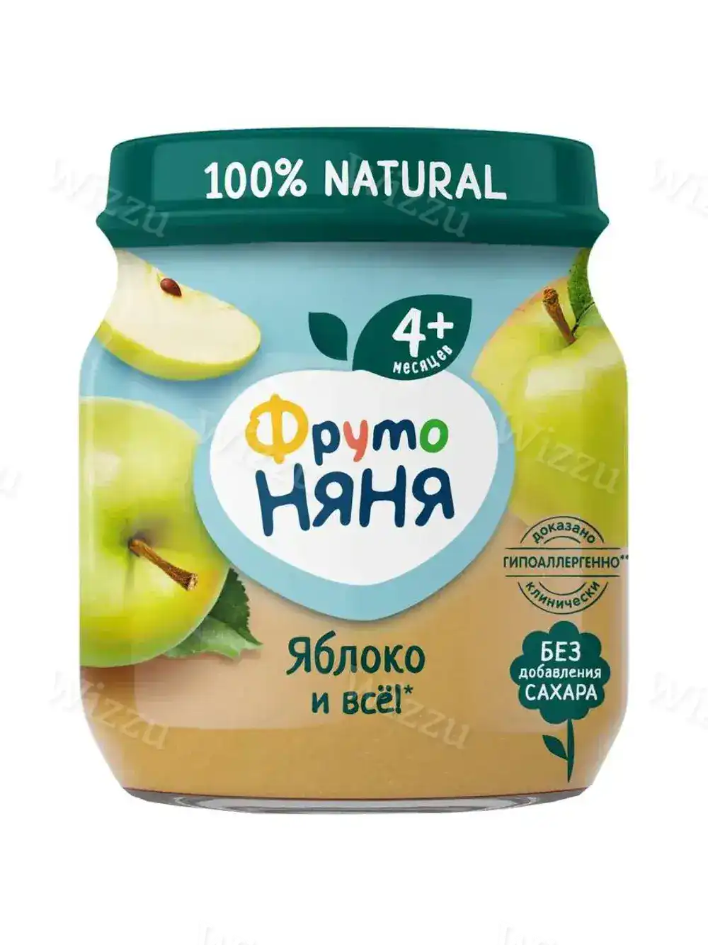 Детское пюре "ФрутоНяня" Яблоко натур. 4 мес+ 100г, шт