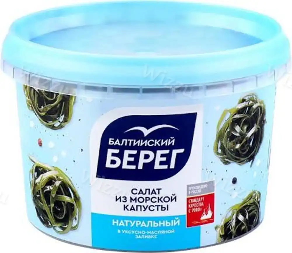 Морская капуста Балтийский Берег натуральный 250г, шт