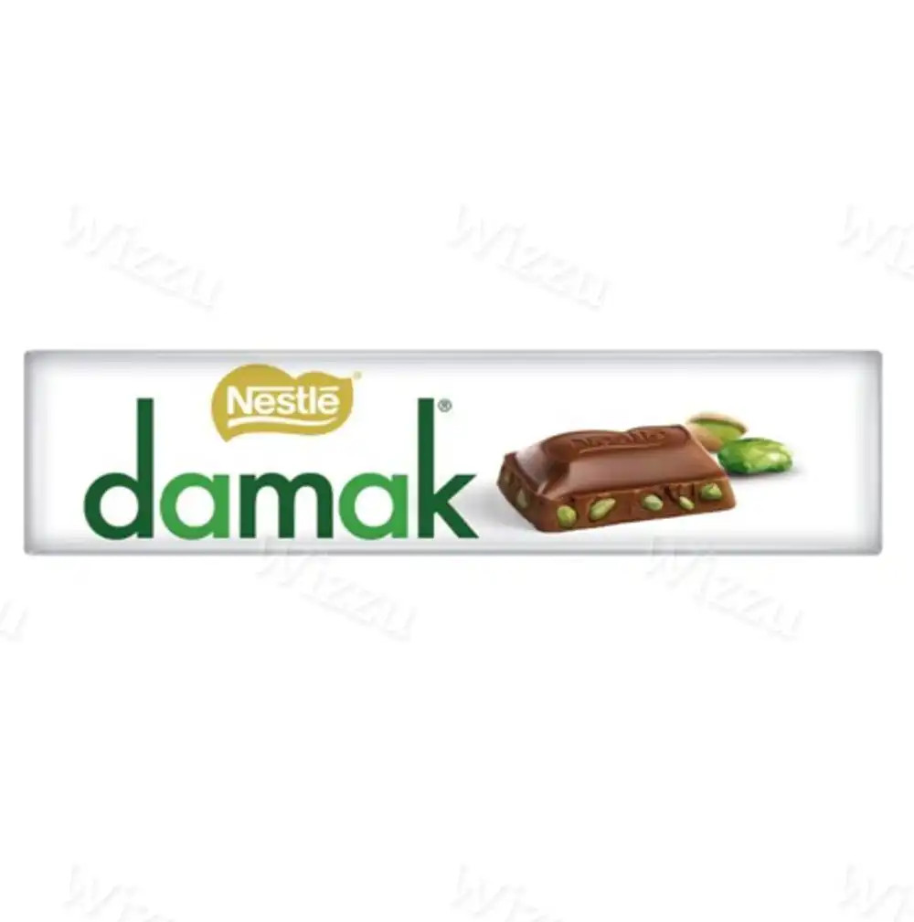 Шок.плитка Nestle Damak молочный шок.с фисташками 30гр