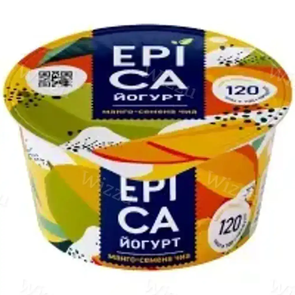 Йогурт Эпика 4,8% 130г манго семена чиа, шт
