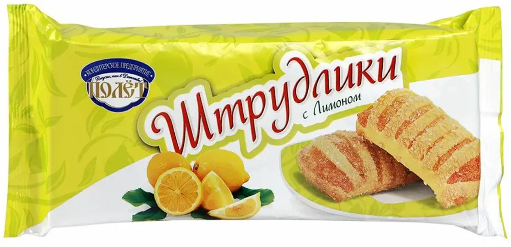 Десерт Полет слоеный Штрудлики с лимоном 200г