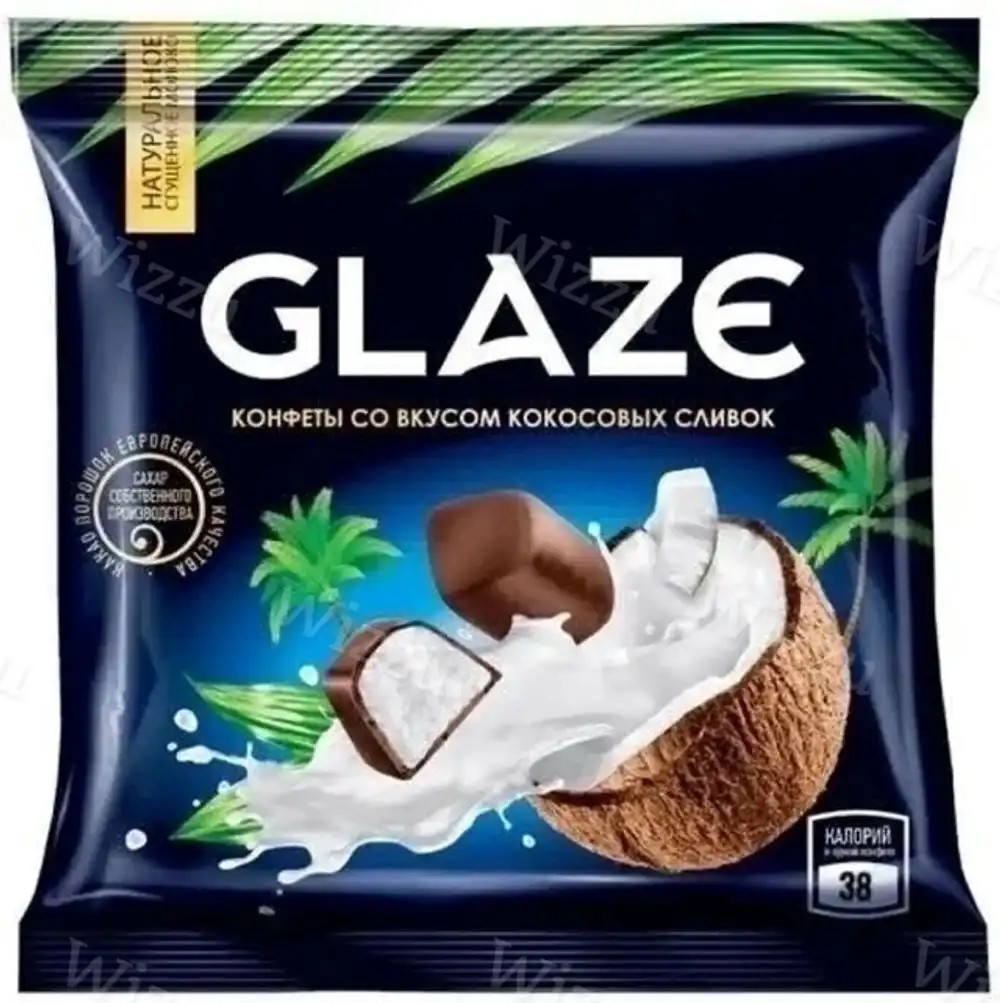 Конфета Глэйс с шок.вкусом кокосовых сливок вес