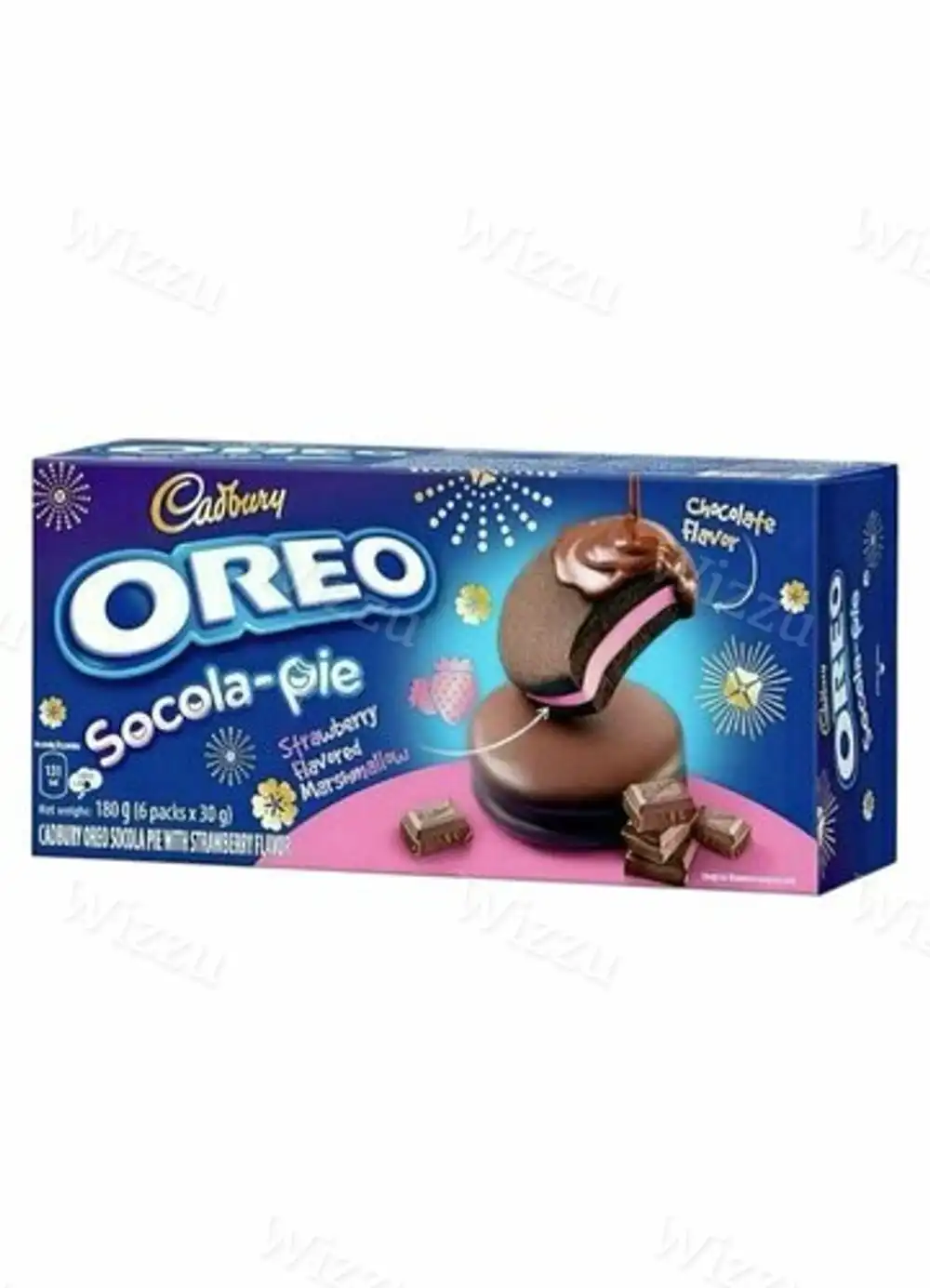 Печенье бисквитное "Oreo" Socola-pie шоколад и клубника 168г