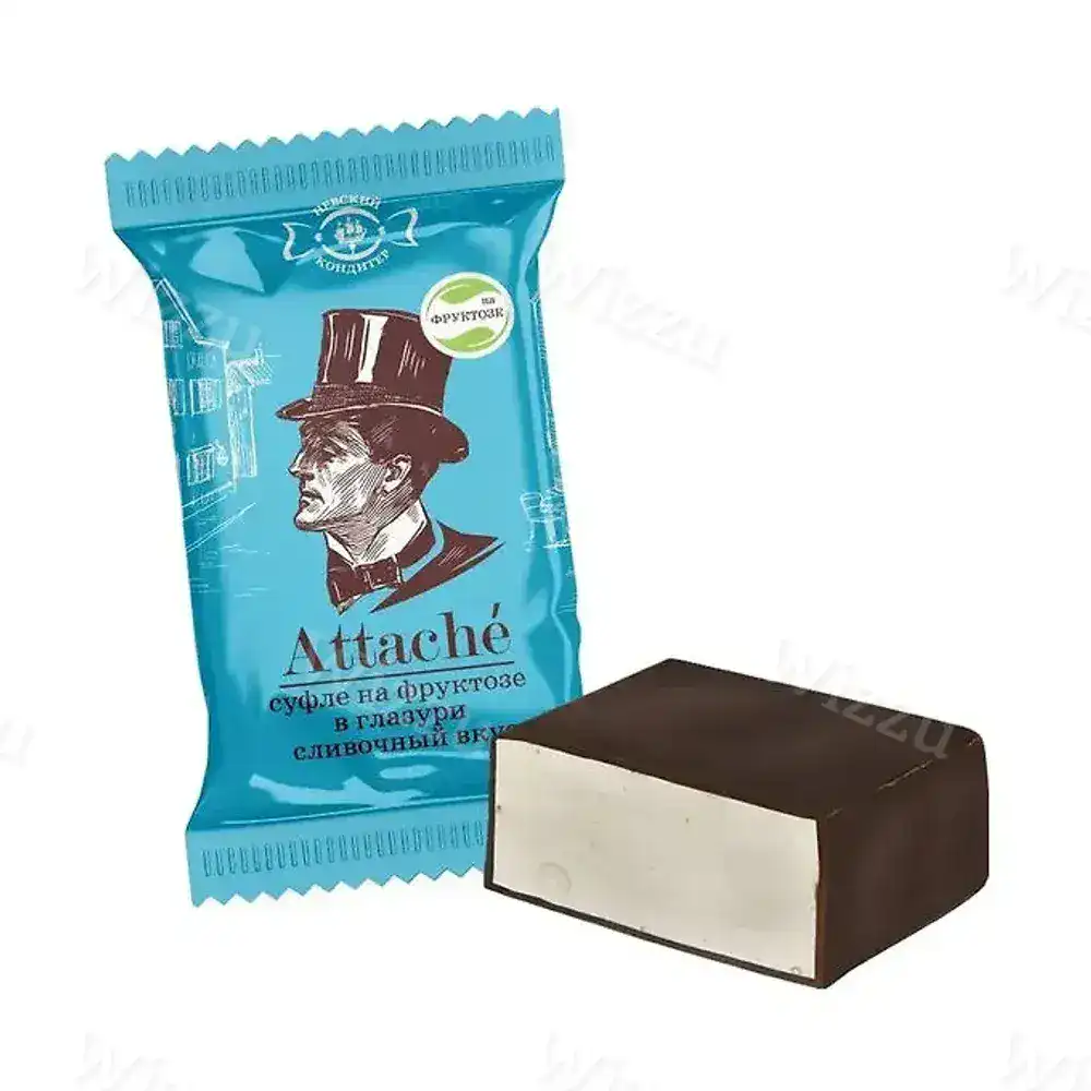 Конфеты со сливочным вкусом со сбивным корпусом Атташе весовые
