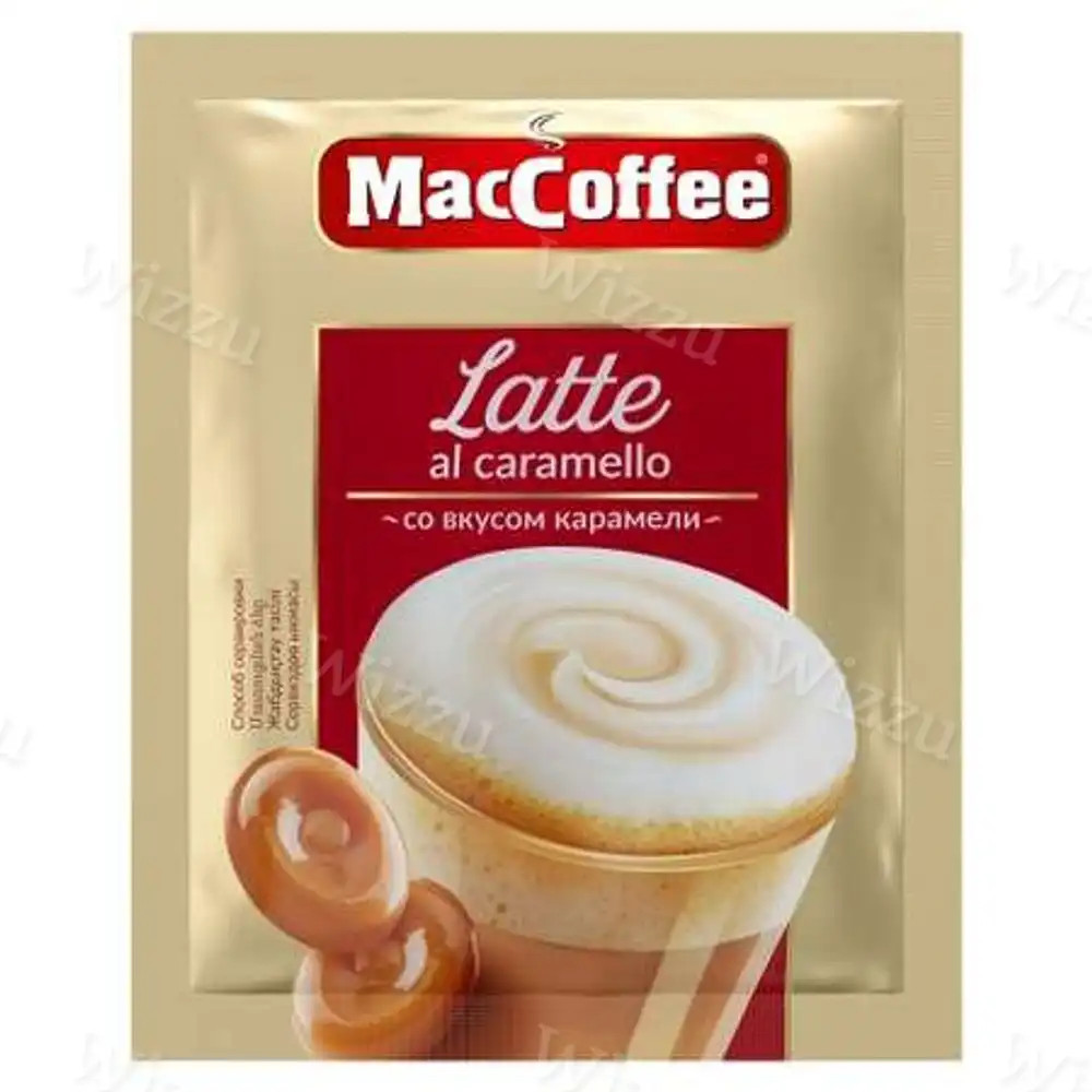 Мак Кофе 3 в 1 LATTE со вкусом карамели (карт. упковка) 22г*5