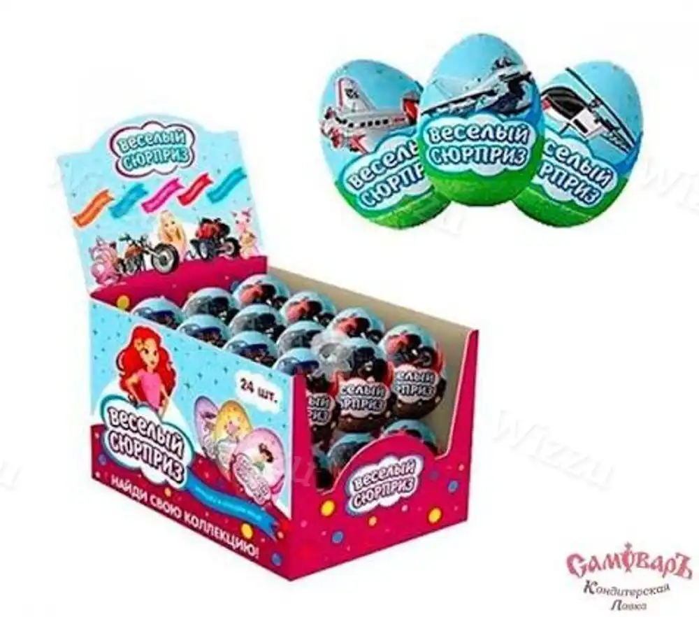 Яйцо шок.Веселый Сюрприз 20гр