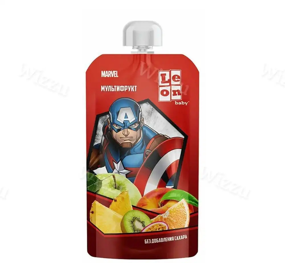 Детское пюре Leon Baby "Marvel Капитан Америка" 115гр