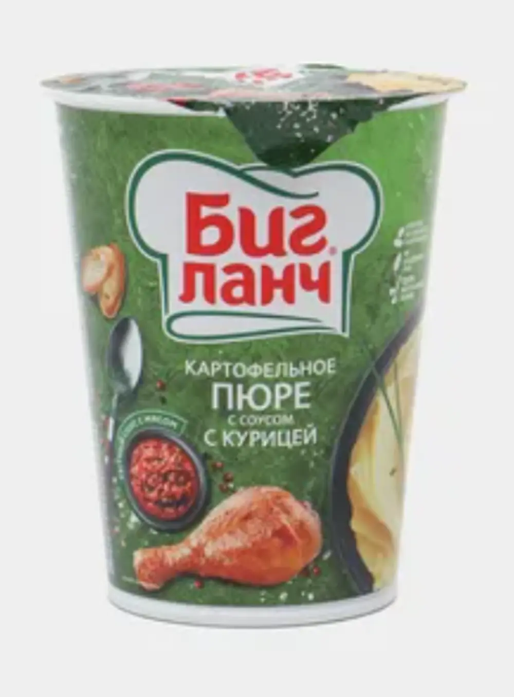 Картофельное пюре "Биг Ланч" быстрого приготовления с соусом и курицей, 50г