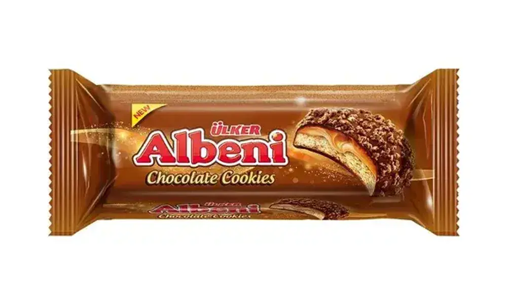 Печенье с карамелью Ulker Albeni в молочном шоколаде, 170г
