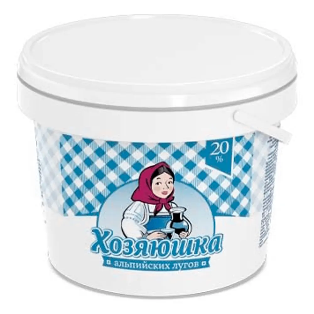 Сметанный продукт с змж "Хозяюшка альпийских лугов" 20.0% 700г