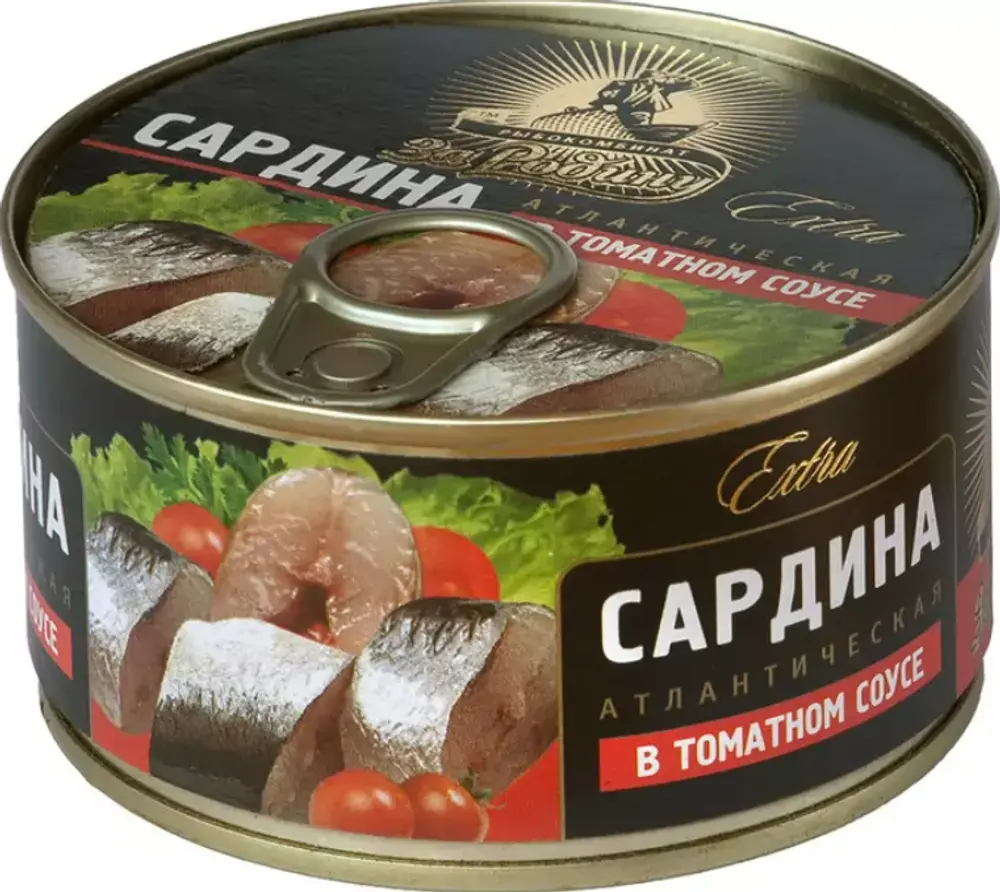 Сардина в томатном соусе За Родину, 185г