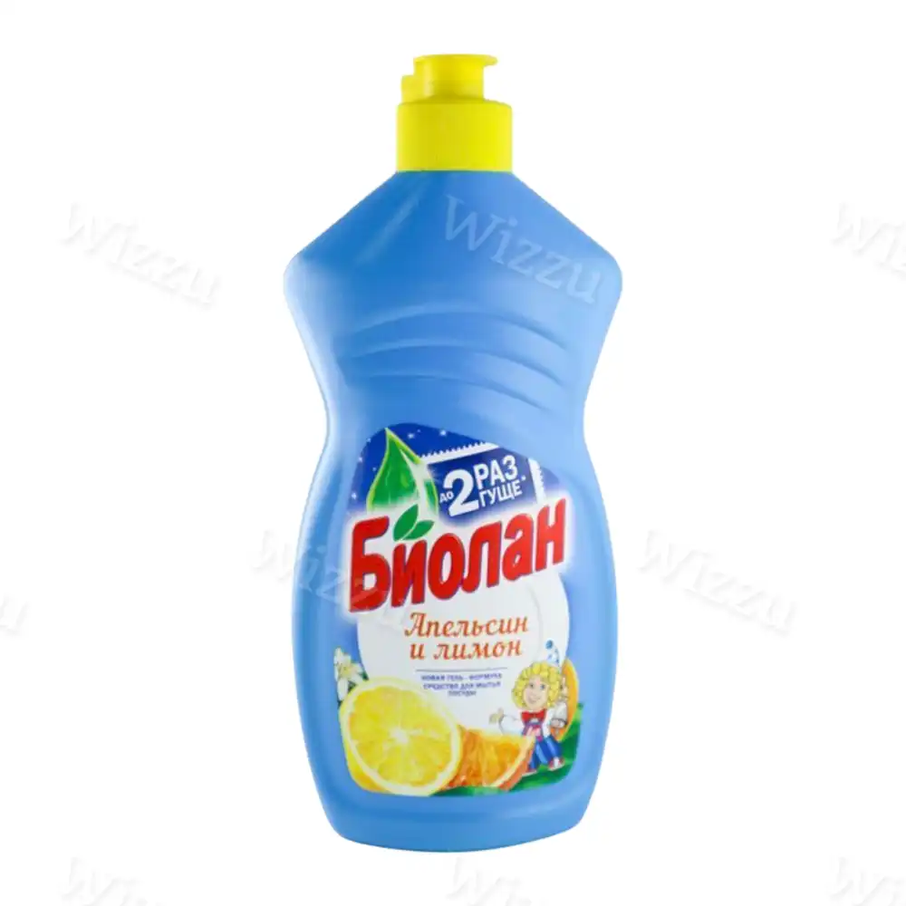 Средство для мытья посуды Биолан Апельсин и Лимон 400мл