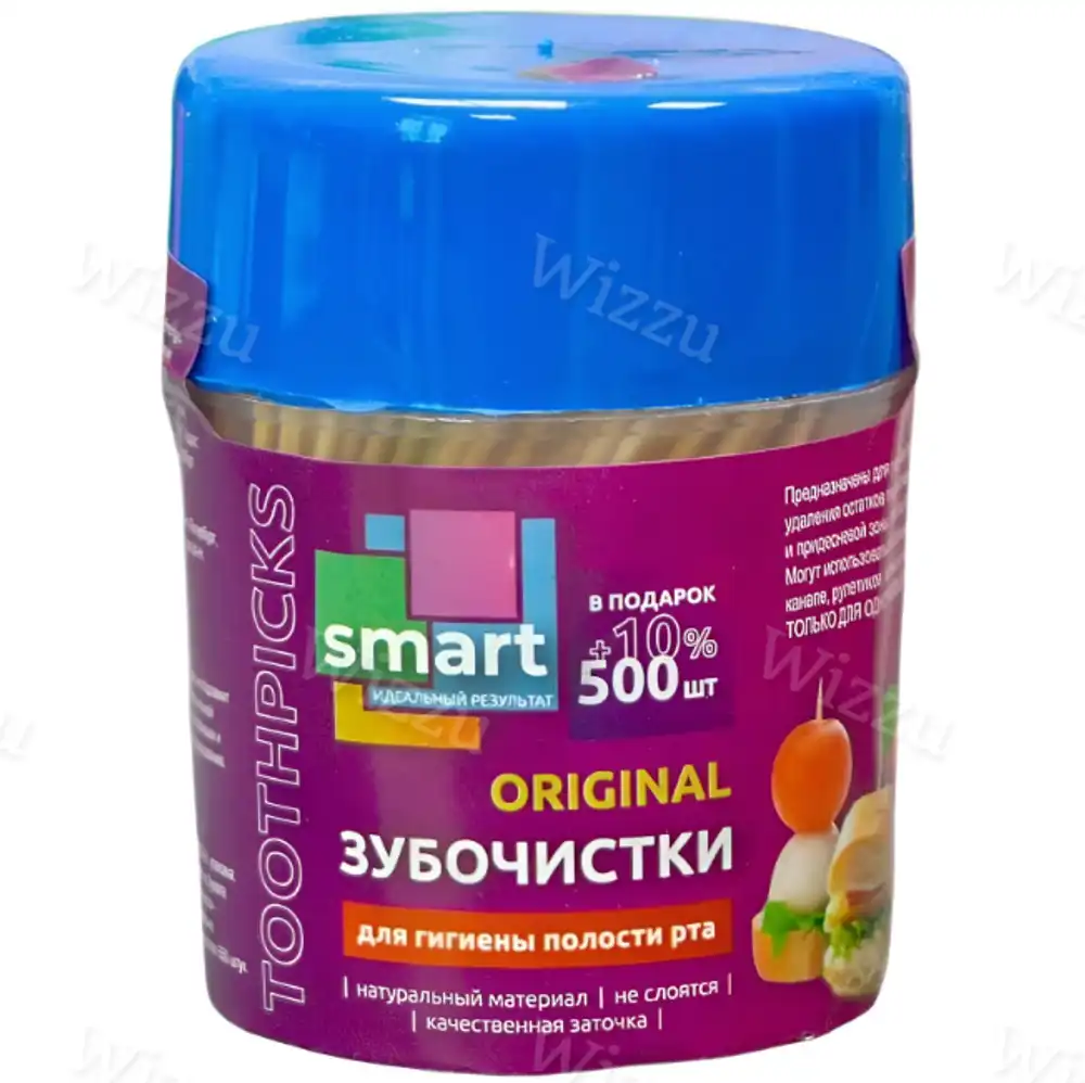 Зубочистки "Smart" в банке 500шт
