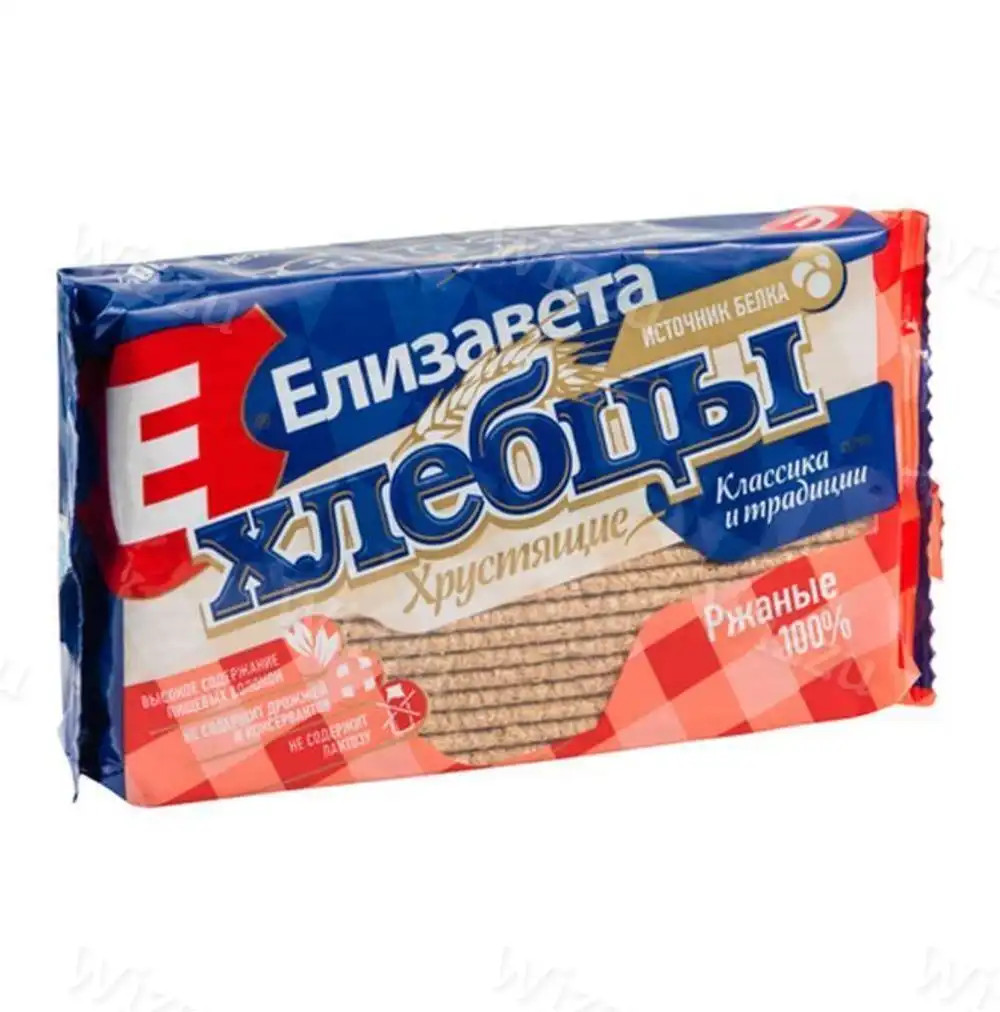 Хлебцы Елизавета хрустящие Ржаные 100% 100гр