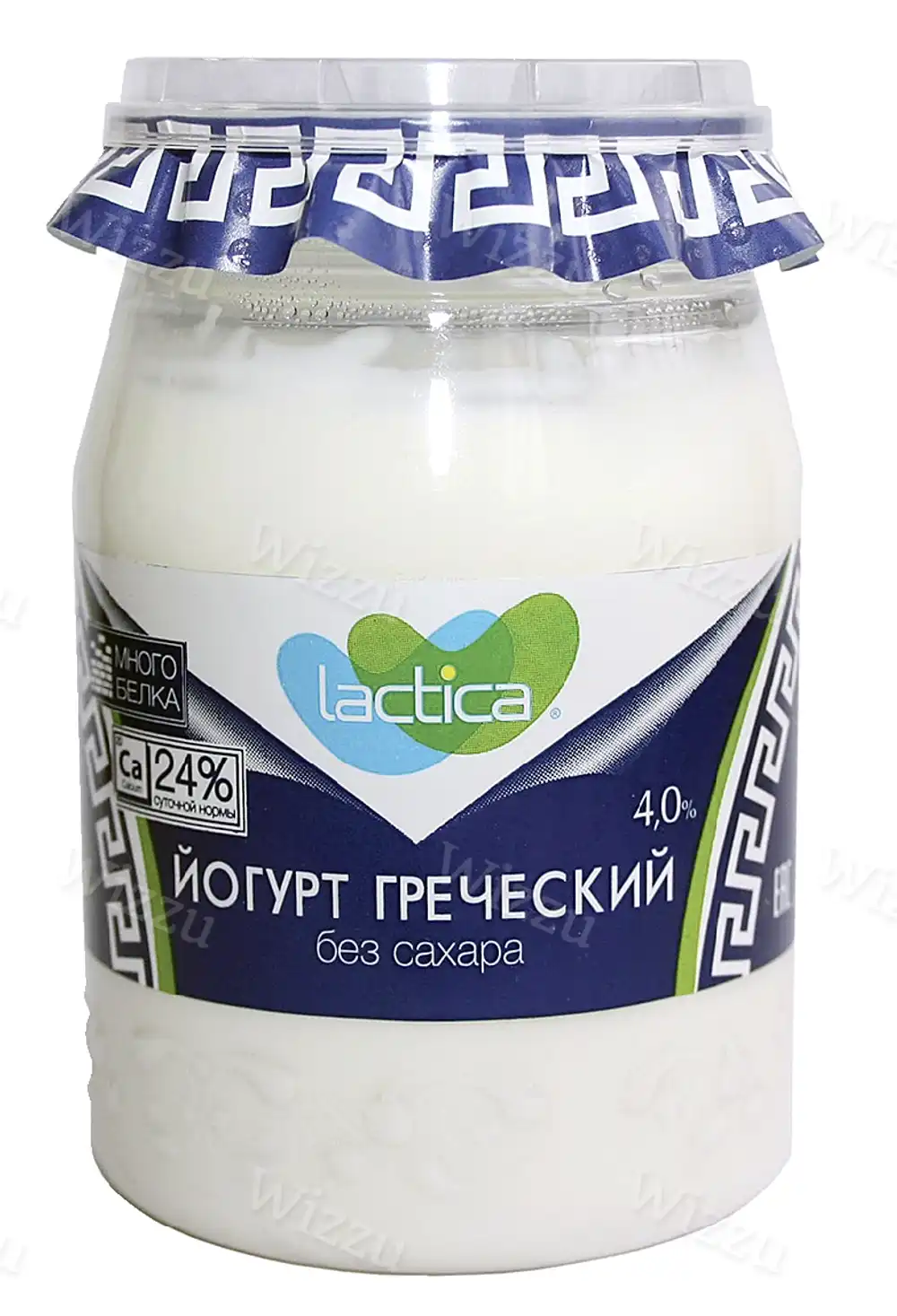 Йогурт греческий натуральный "Lactica" без сахара 4% 190гр