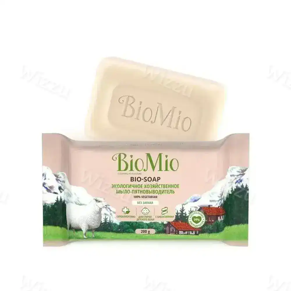Мыло хозяйственное "BioMio-Soap" без запаха 200г