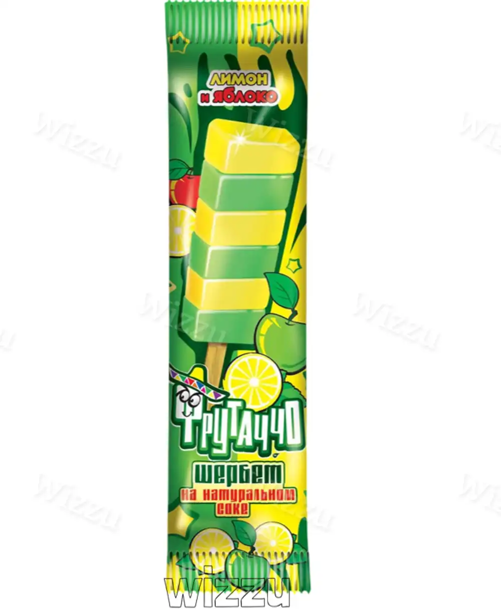 Мороженое лед "Три Вито" Яблоко и лимон 90г