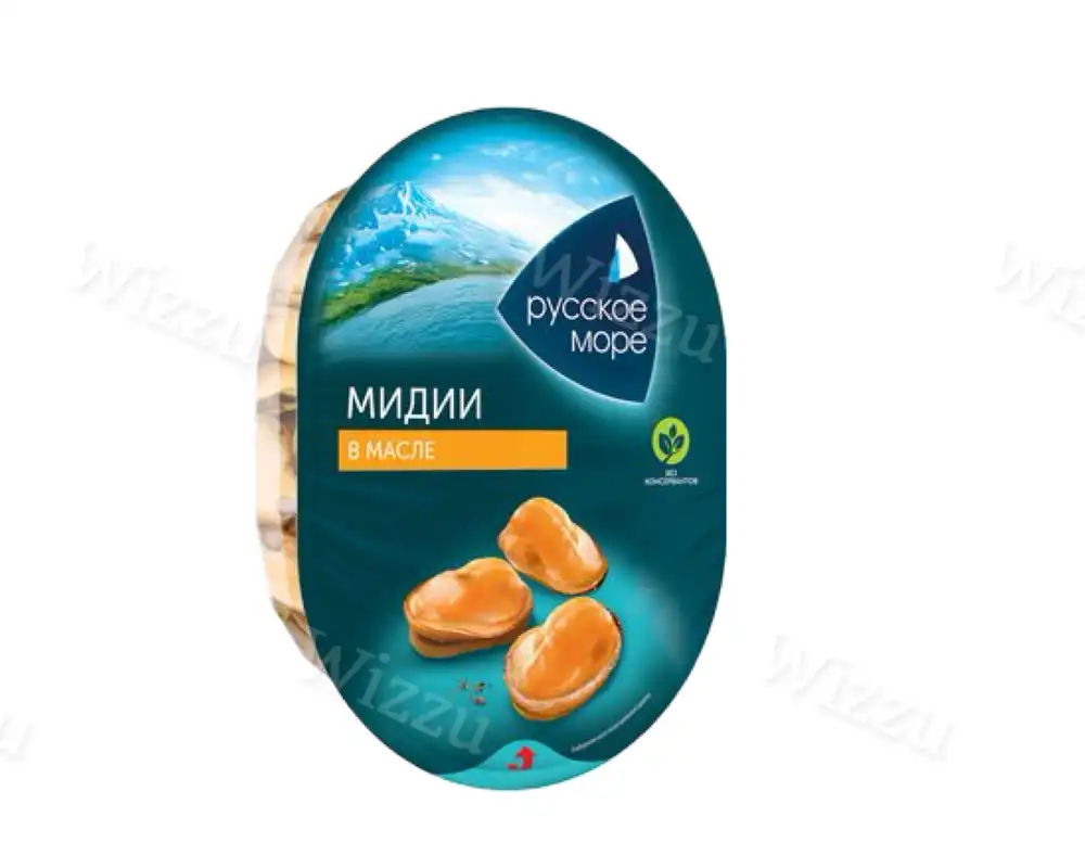 Мясо мидии чилийской Русское Море в масле 180г, шт