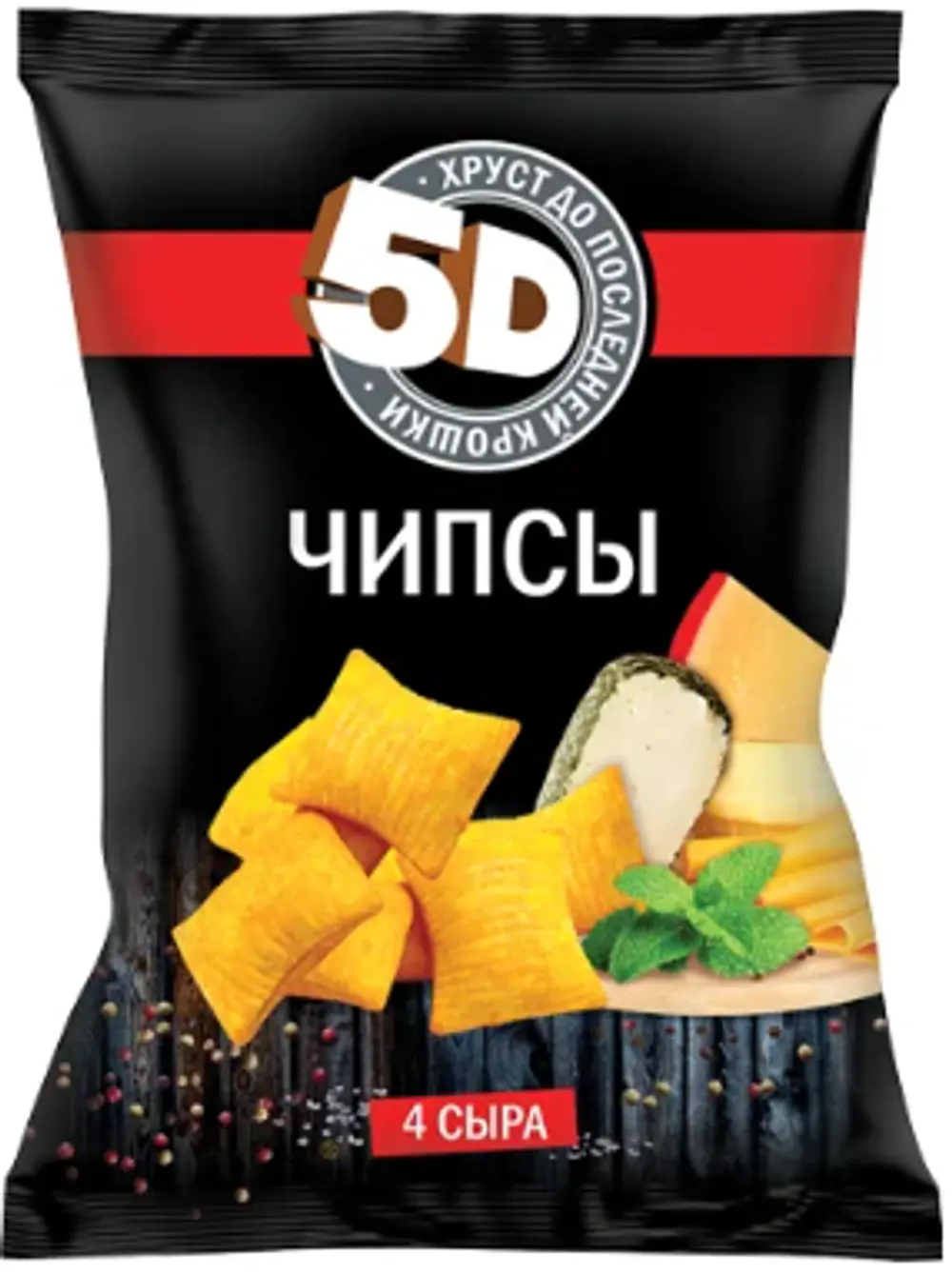 С150/5Д06 Чипсы пшеничные 5D,Ассорти 90г