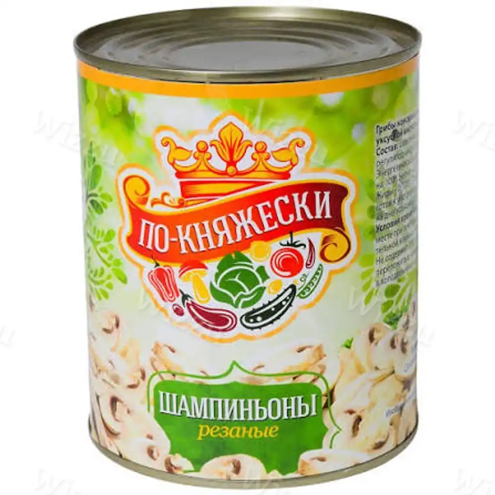 Шампиньоны рез."По-княжески" жб 850гр