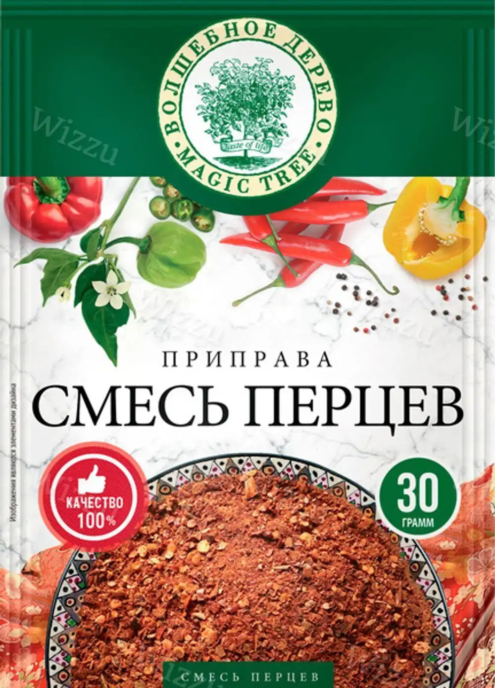 Приправа Смесь перцев волшебное дерево 30г