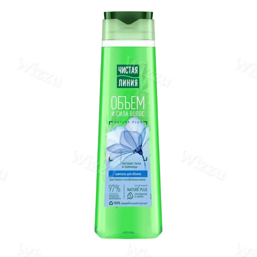Чистая Линия Объем и Сила,Лён и Пшеница 400 мл