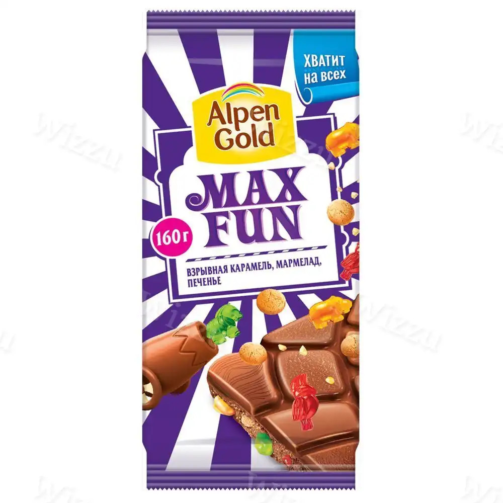 ALPEN GOLD MAXFUN Мармелад и Печенье 140гр