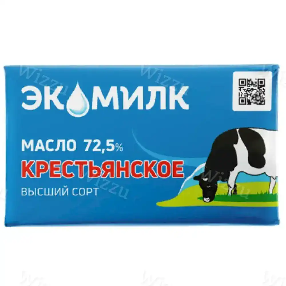 Масло крестьянское Экомилк в/с 72,5% 160гр