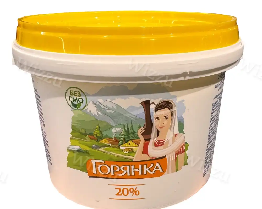 МП с ЗМЖ по технологии сметаны "Горянка" 20% 600гр ведро