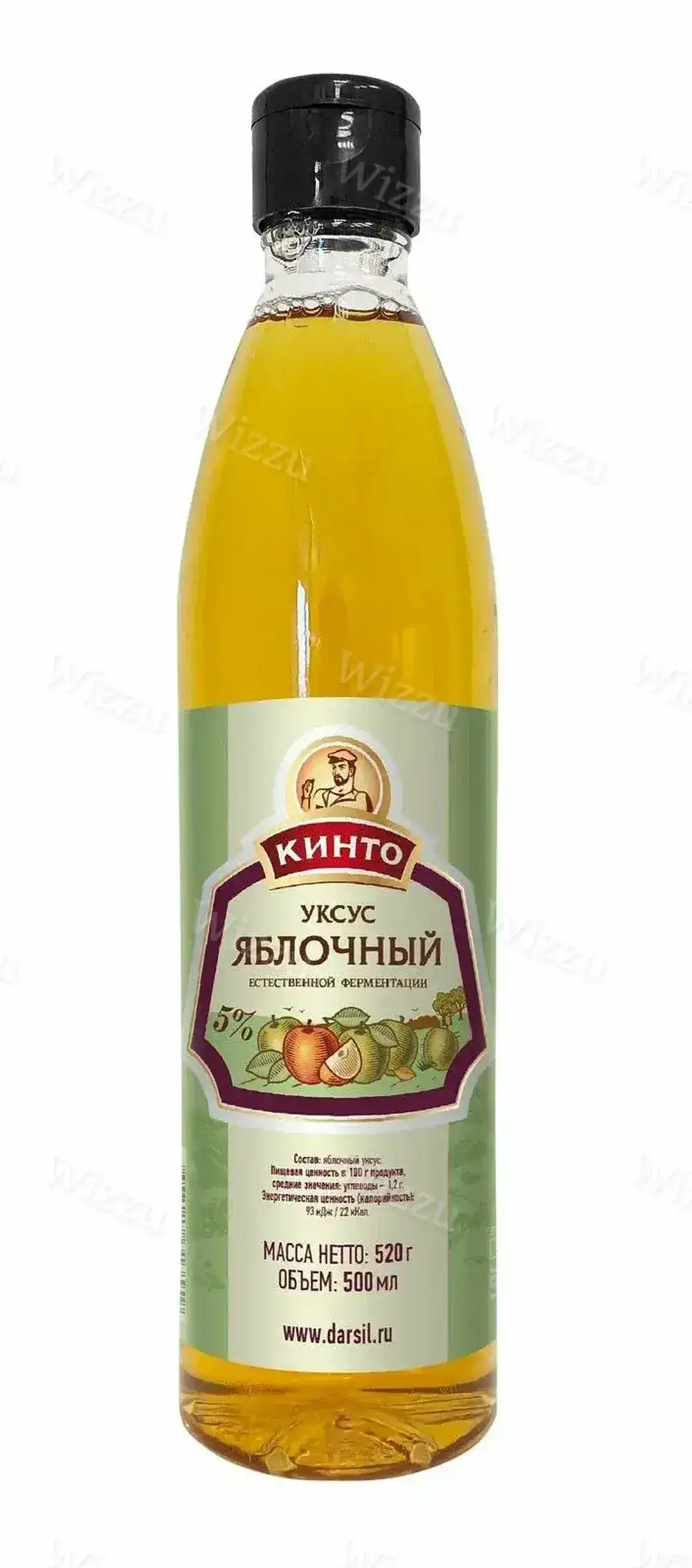 Кинто Уксус яблочный 5% 500мл