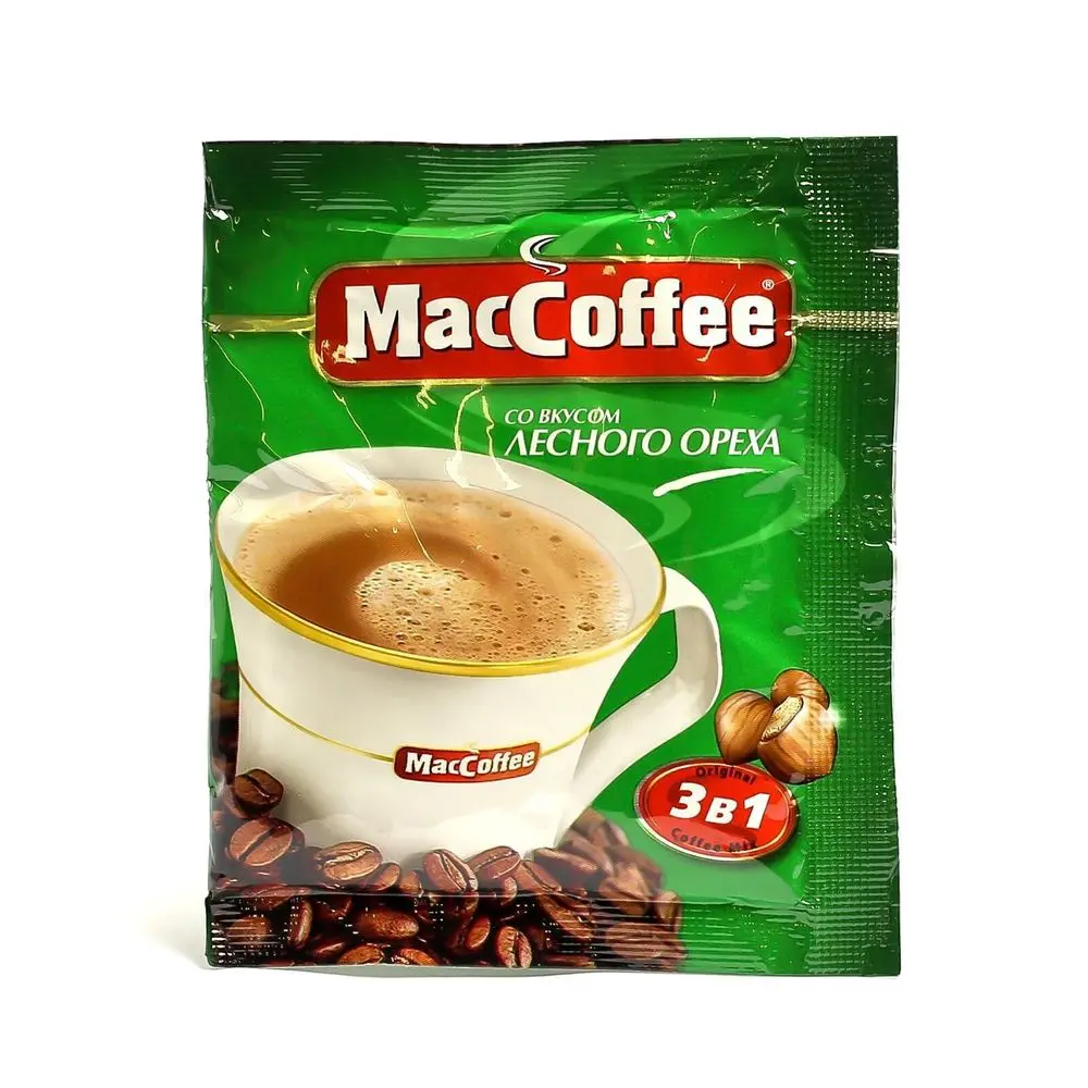 Напиток кофейный MacCoffee Лесной орех 3в1, 18г