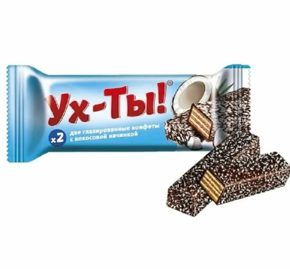 Конфеты вафельные глазированные Ух-Ты Славянка, 30г