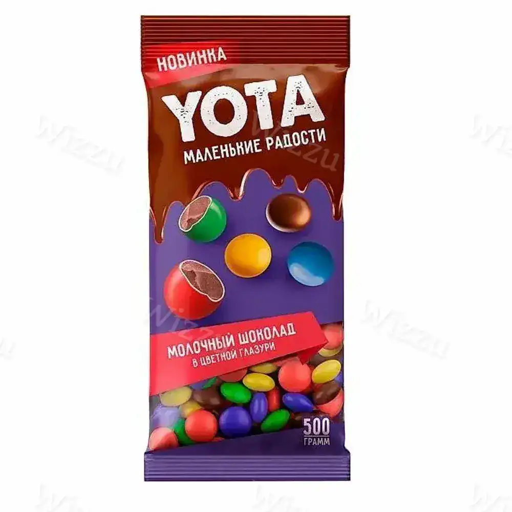 Драже молочный шоколад в цветной глазури Yota вес