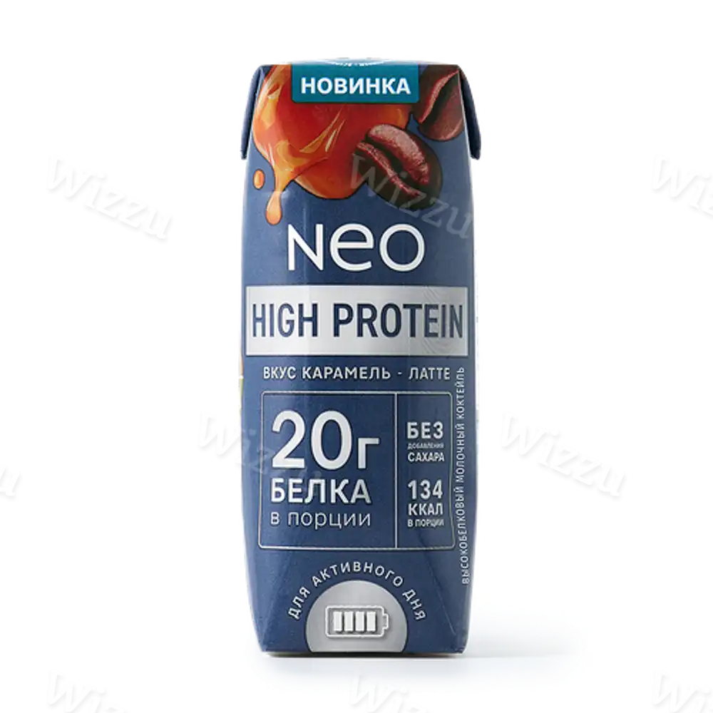 Коктейль молочный NEO High Protein "Карамель-Латте" 260гр