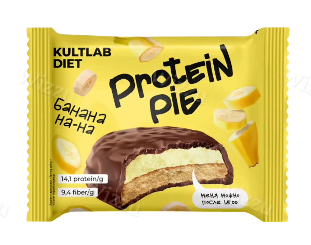 Батончик Kultlab Diet Protein Pie (Банана на-на) 60гр