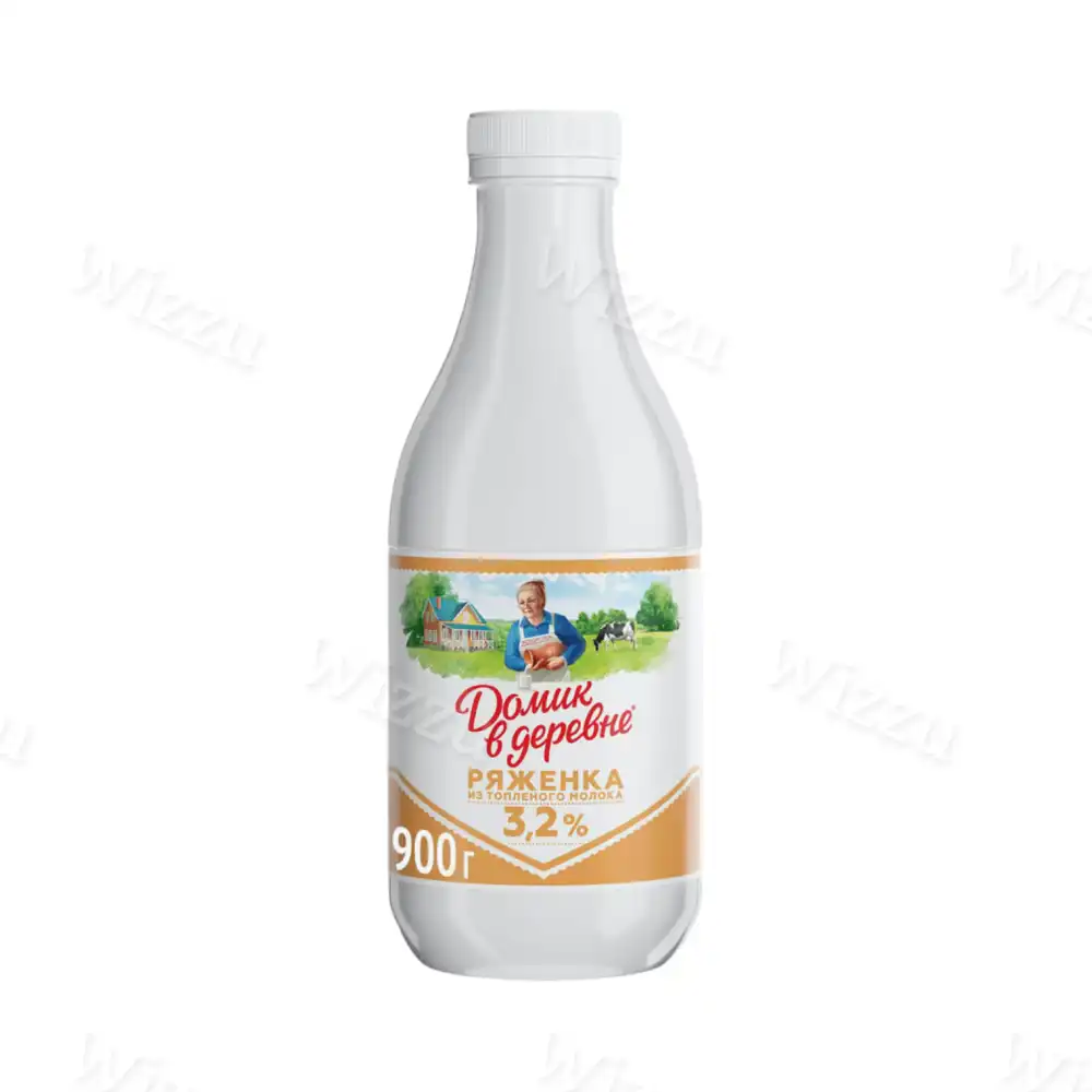 Ряженка Домик в Деревне 3,2% 900мл пэт/бут, шт