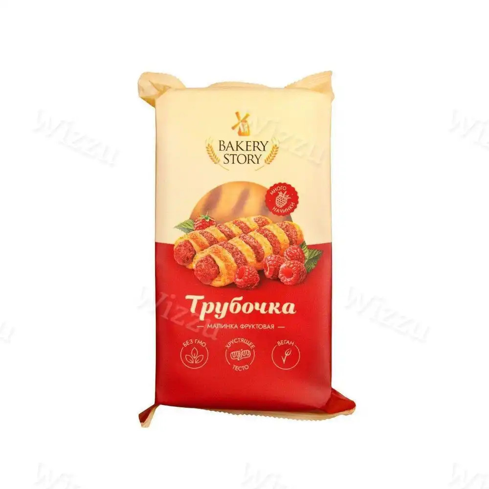 "Bakery Story" Изделие сдобное Малиновая Трубочка 300гр