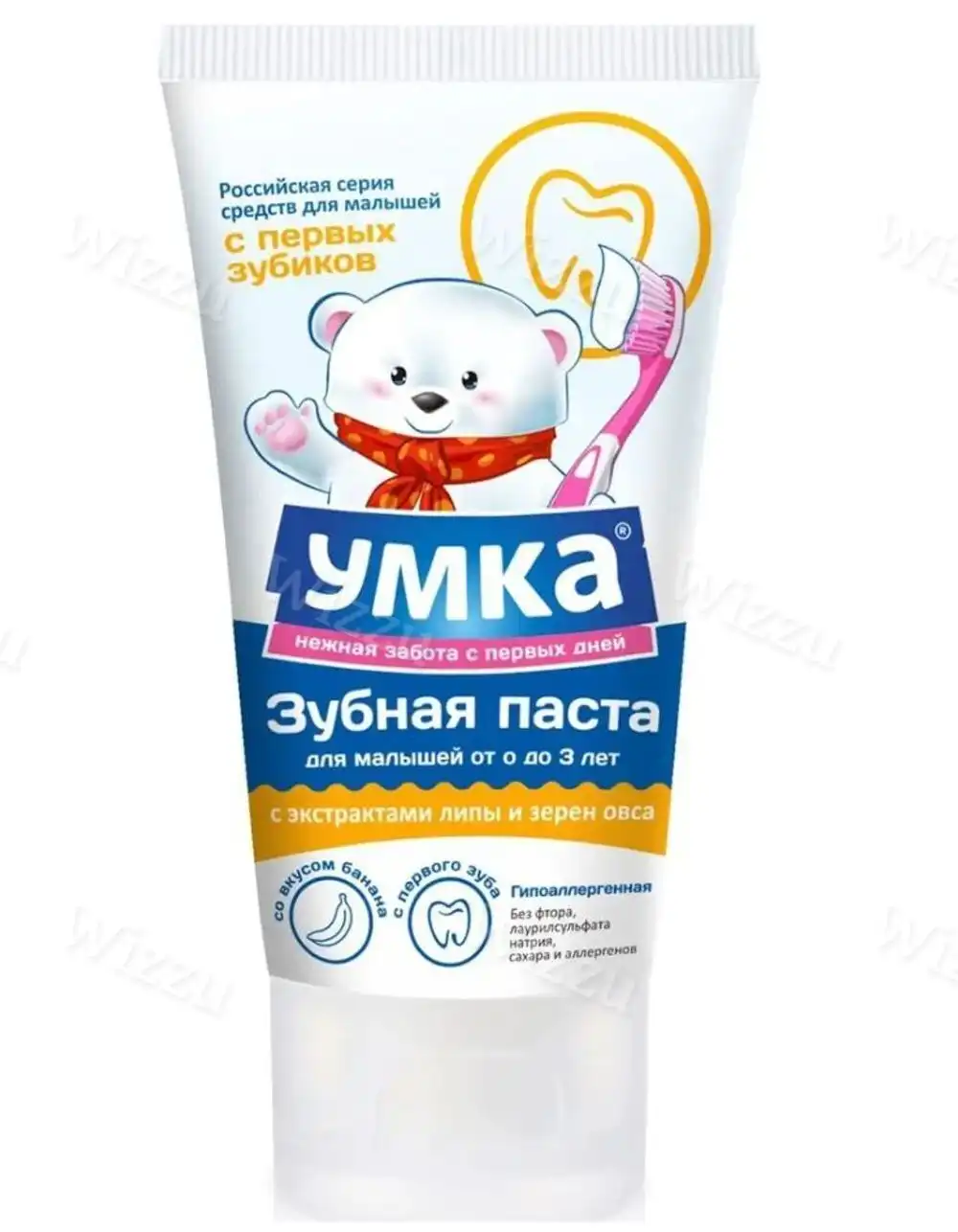 Зубная паста Умка детская с экстр липы и зерен овса 65г, шт