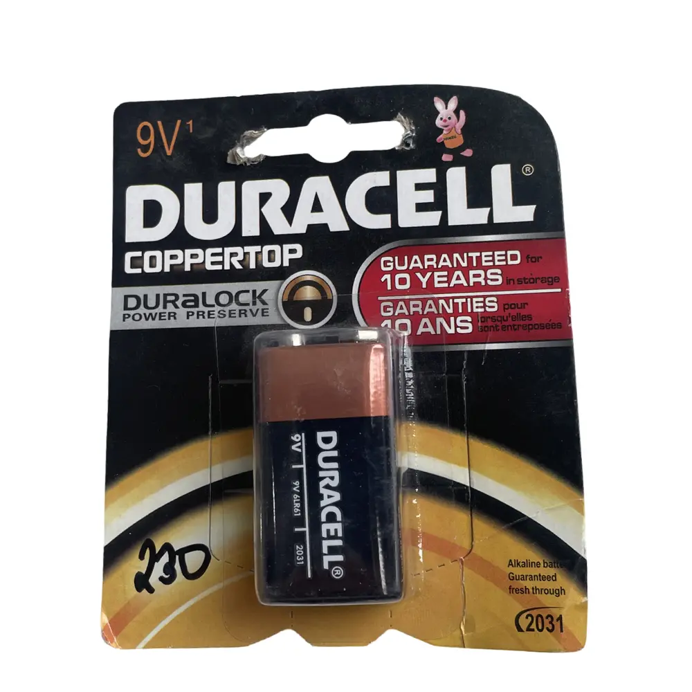 DURACELL 9V MN1604B 1шт