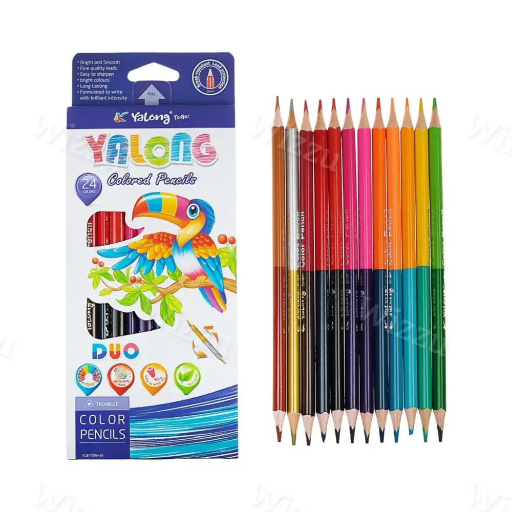 Карандаши чернографитный МИКС в блистере (х24) (х288) Yalong